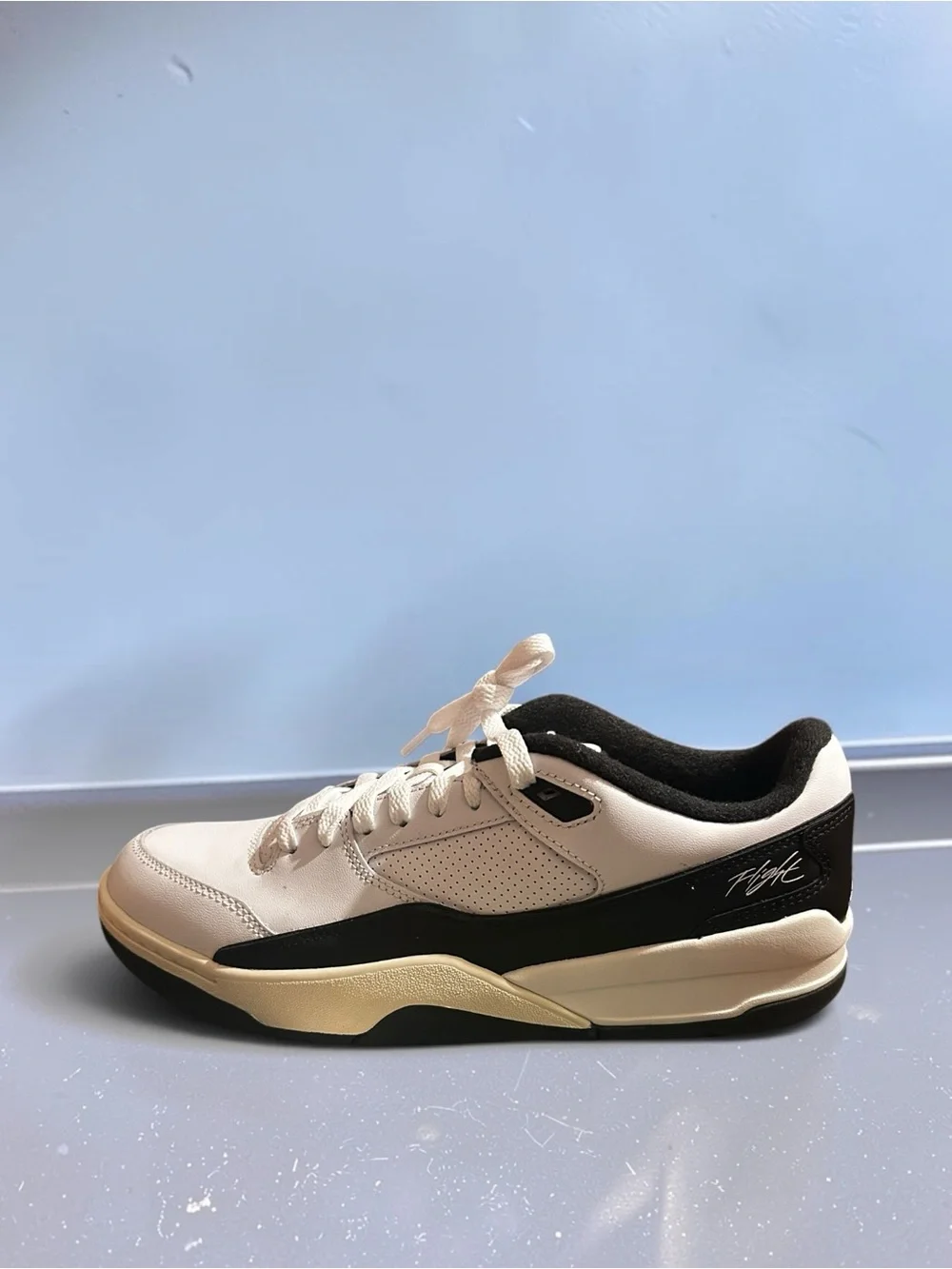 Jordan Low-Top Sneakers in Cream and Black